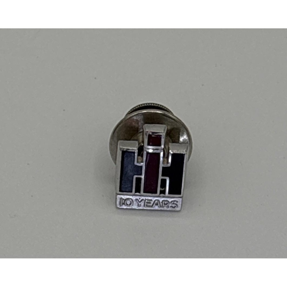 Vintage Sterling Silver International Harvester IH 10 Years Service Pin Balfour